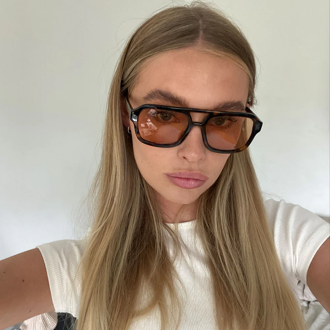 Monaco Sunglasses - Orange/Tortoise