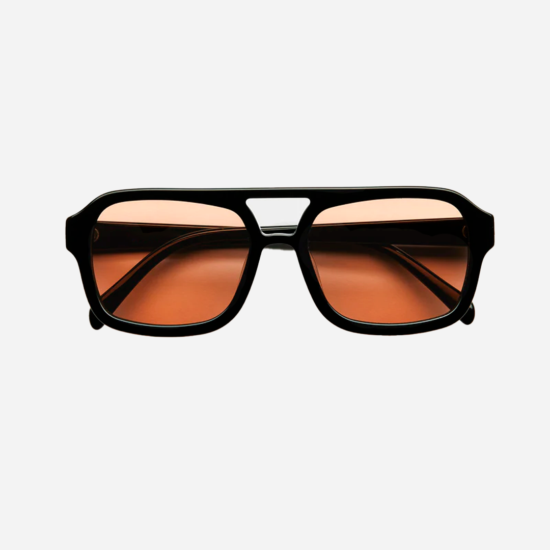 Monaco Sunglasses - Black/Caramel