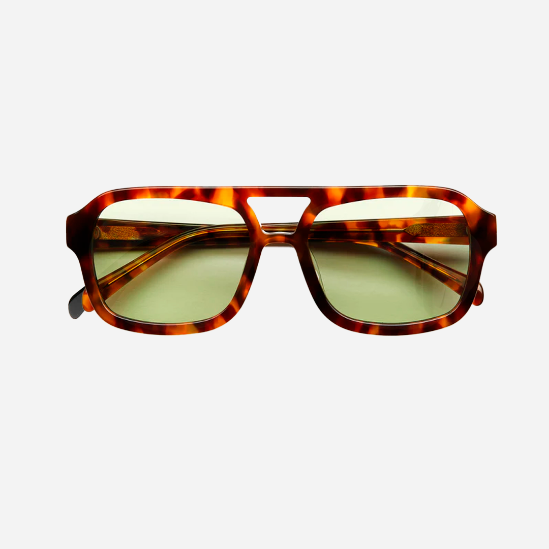 Monaco Sunglasses - Tortoise/Green